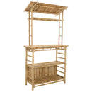 Udendørs barbord Naturfarvet 110 x 50 x 210 cm Bambus
