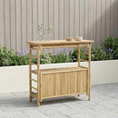 Udendørs barbord Naturfarvet 110 x 50 x 105 cm Bambus