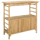Udendørs barbord Naturfarvet 110 x 50 x 105 cm Bambus