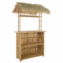 Udendørs barbord Naturfarvet 115 x 95 x 215 cm Bambus