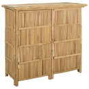 Udendørs barbord Naturfarvet 115 x 55 x 105 cm Bambus
