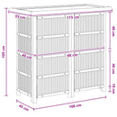 Udendørs barbord Naturfarvet 115 x 55 x 105 cm Bambus
