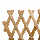 Udvidelig espalierhegn 2 pcs Lys Brun 100 x 105 cm Bambus