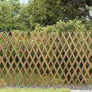 Udvidelig espalierhegn 2 pcs Lys Brun 100 x 105 cm Bambus