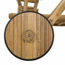 Serveringsvogn med hjul Naturfarvet 79 x 67,5 x 84 cm Bambus