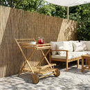 Serveringsvogn med hjul Naturfarvet 79 x 67,5 x 84 cm Bambus