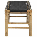 Havebænk 80 x 38 x 40 cm Bambus Naturfarvet Rektangulær