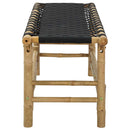 Havebænk 110 x 38 x 40 cm Bambus Naturfarvet Rektangulær