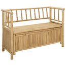Have opbevaringsbænk 110 x 47 x 80 cm Bambus Naturfarvet