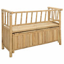 Have opbevaringsbænk 110 x 47 x 80 cm Bambus Naturfarvet