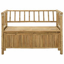 Have opbevaringsbænk 110 x 47 x 80 cm Bambus Naturfarvet