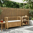 Have opbevaringsbænk 110 x 47 x 80 cm Bambus Naturfarvet