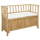Have opbevaringsbænk 110 x 47 x 80 cm Bambus Naturfarvet