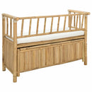 Have opbevaringsbænk 110 x 47 x 80 cm Bambus Naturfarvet