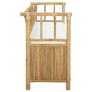 Have opbevaringsbænk 110 x 47 x 80 cm Bambus Naturfarvet