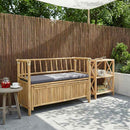 Have opbevaringsbænk 110 x 47 x 80 cm Bambus Naturfarvet