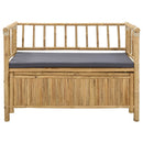 Have opbevaringsbænk 110 x 47 x 80 cm Bambus Naturfarvet