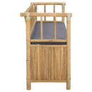 Have opbevaringsbænk 110 x 47 x 80 cm Bambus Naturfarvet