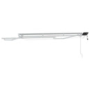 Manuel markise-ramme med LED-lys Hvid 3,5 x 2,5 m Aluminium
