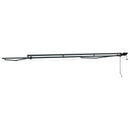 Manuel markise-ramme med LED-lys Antracit 4 × 3,5 m Aluminium