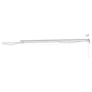Elektrisk Markisedugramme med LED Hvid 4 x 2 m Aluminium