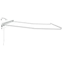 Elektrisk Markisedugramme med LED Hvid 4,5 × 3 m Aluminium