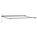 Elektrisk Markisedugramme med LED Antracit 4 × 3 m Aluminium