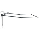 Elektrisk Markisedugramme med LED Antracit 5 x 3 m Aluminium