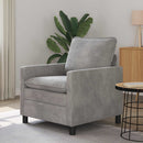 Sofa Lysegrå 76 x 81 x 87,5 cm Fløjl
