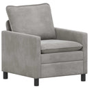 Sofa Lysegrå 76 x 81 x 87,5 cm Fløjl