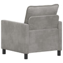 Sofa Lysegrå 76 x 81 x 87,5 cm Fløjl