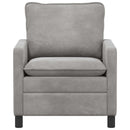Sofa Lysegrå 76 x 81 x 87,5 cm Fløjl