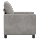 Sofa Lysegrå 76 x 81 x 87,5 cm Fløjl
