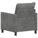 Sofa Mørkegrå 76 x 81 x 87,5 cm Fløjl