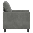 Sofa Mørkegrå 76 x 81 x 87,5 cm Fløjl