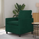 Sofa Mørkegrøn 76 x 81 x 87,5 cm Fløjl