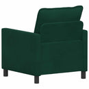 Sofa Mørkegrøn 76 x 81 x 87,5 cm Fløjl