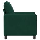 Sofa Mørkegrøn 76 x 81 x 87,5 cm Fløjl