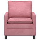 Sofa Lyserød 76 x 81 x 87,5 cm Fløjl
