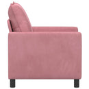 Sofa Lyserød 76 x 81 x 87,5 cm Fløjl
