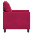 Sofa Vinrød 76 x 81 x 87,5 cm Fløjl