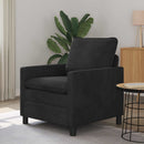 Sofa Sort 76 x 81 x 87,5 cm Fløjl