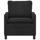 Sofa Sort 76 x 81 x 87,5 cm Fløjl