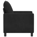 Sofa Sort 76 x 81 x 87,5 cm Fløjl