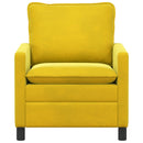 Sofa Gul 76 x 81 x 87,5 cm Fløjl