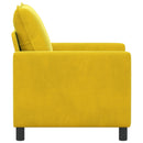 Sofa Gul 76 x 81 x 87,5 cm Fløjl