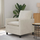 Sofa Cremefarvet 76 x 81 x 87,5 cm Fløjl