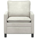Sofa Cremefarvet 76 x 81 x 87,5 cm Fløjl