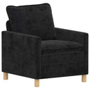 Sofa Sort 76 x 81 x 87,5 cm Polyester