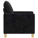 Sofa Sort 76 x 81 x 87,5 cm Polyester